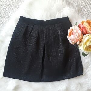 Black Pleated A-line Skirt XS * NWOT